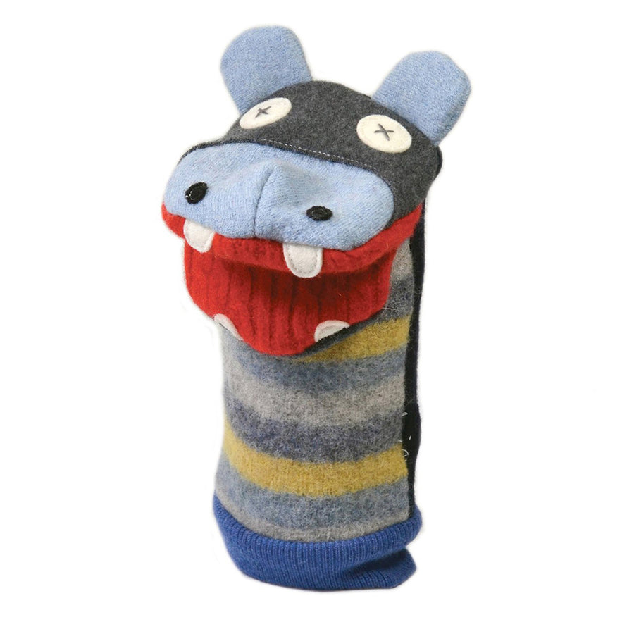 Hippo Wool Puppet - Cate and Levi