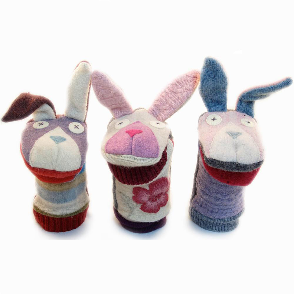 Bunny Wool Puppet - Cate and Levi