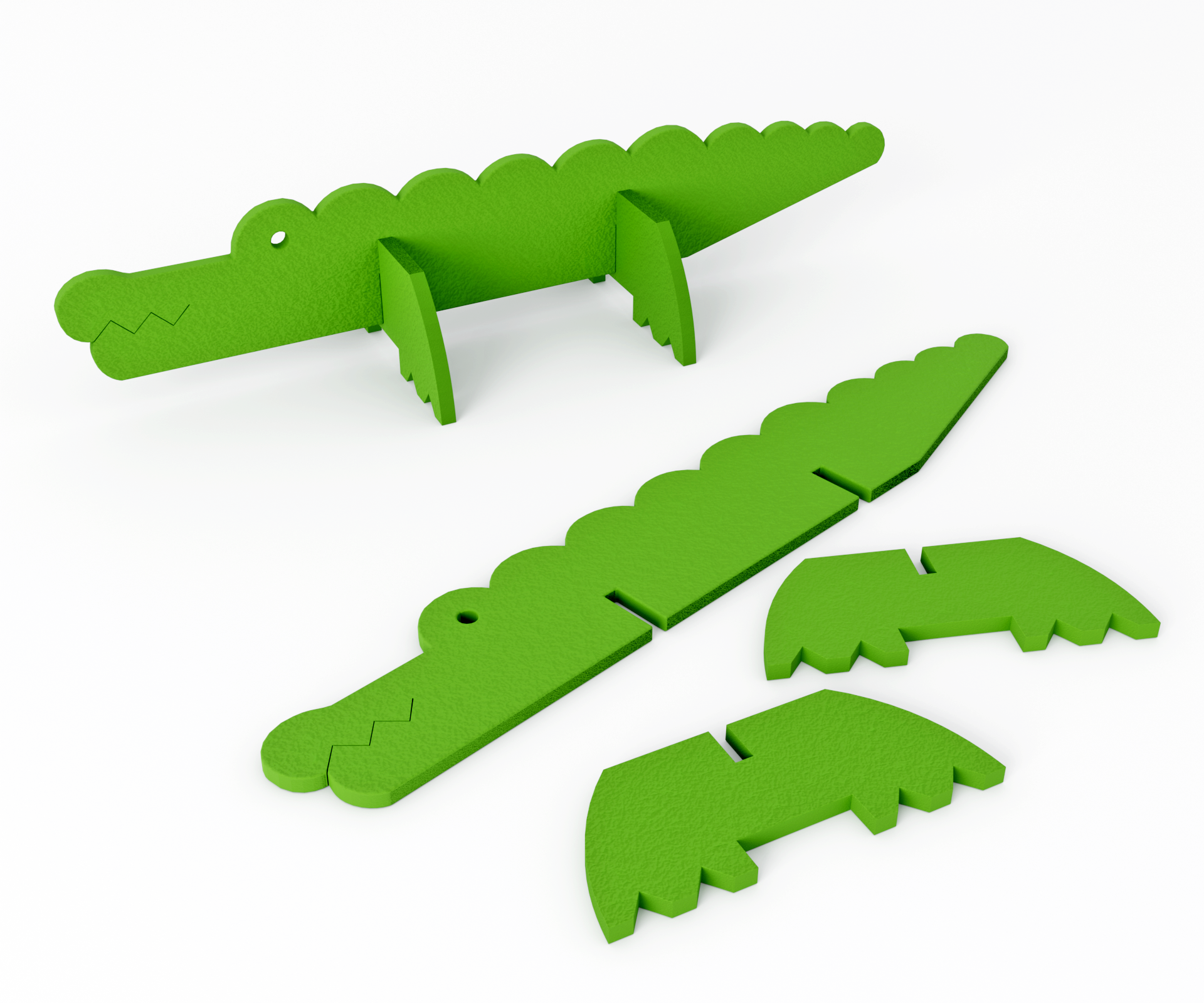 3D Felt Toddler Puzzle Zoo, Made in Canada, Eco Friendly, Develops Fine Motor Skills