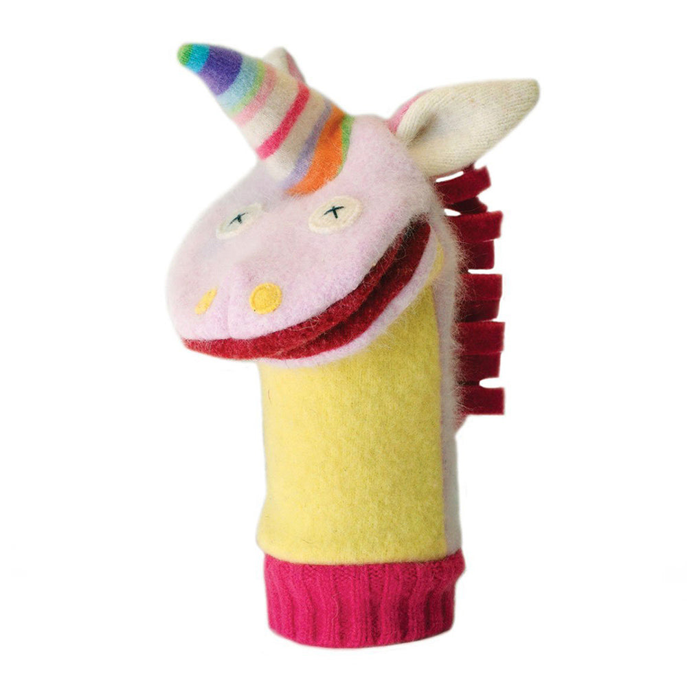 Unicorn Wool Puppet Cate and Levi